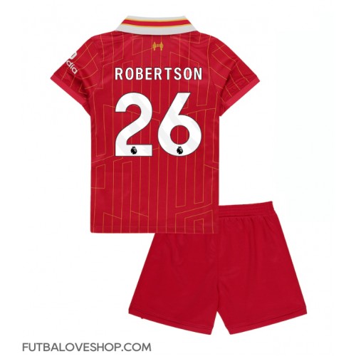 Dres Liverpool Andrew Robertson #26 Domáci pre deti 2024-25 Krátky Rukáv (+ trenírky)